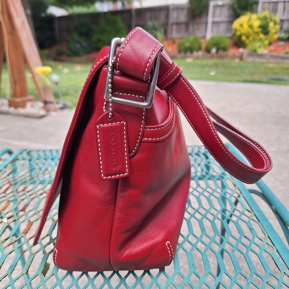 Vintage Like New! 2004 Red Wine color Coach. NºDO43-9570 - Picture 2 of 16